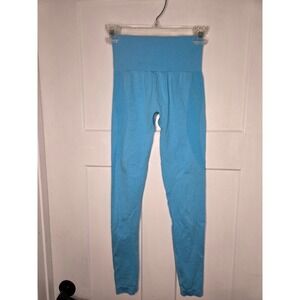 NVGTN Sky Blue Seamless High Waisted Workout Leggings Womens XS Gym Yoga